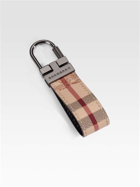 burberry key fob|Designer Key Rings for Men .